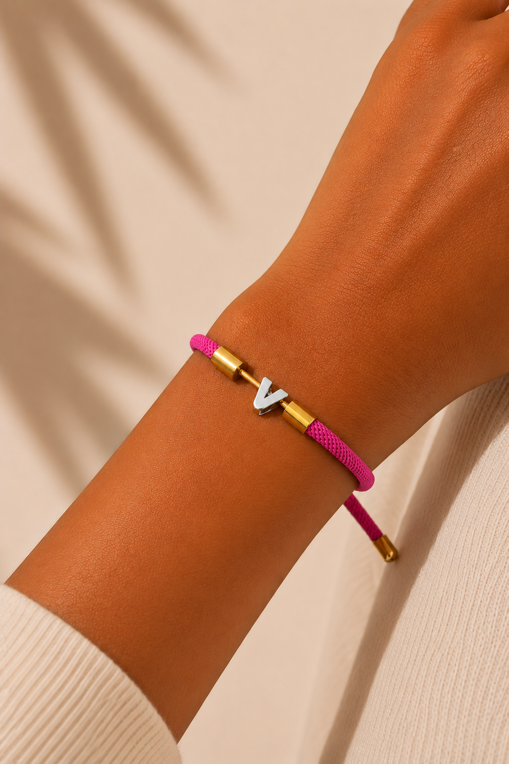BRACCIALE OCEANIA CON LETTERA ARGENTO