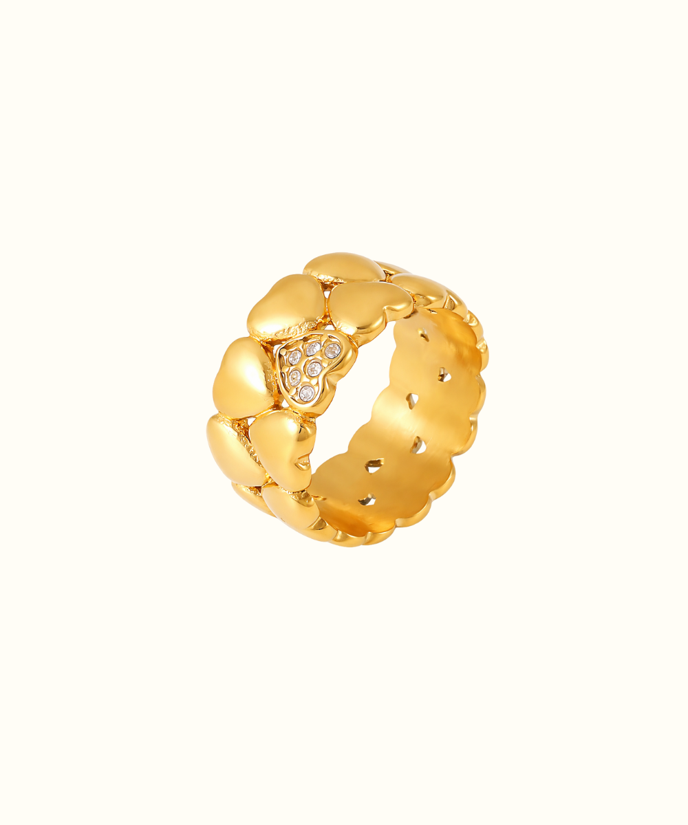 Anello Fascia Cuori