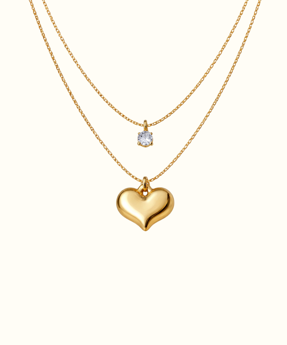 Collana cuore crystal