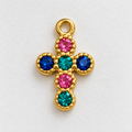 Charm Croce Rainbow
