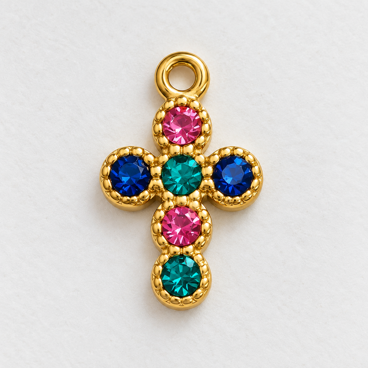 Charm Croce Rainbow