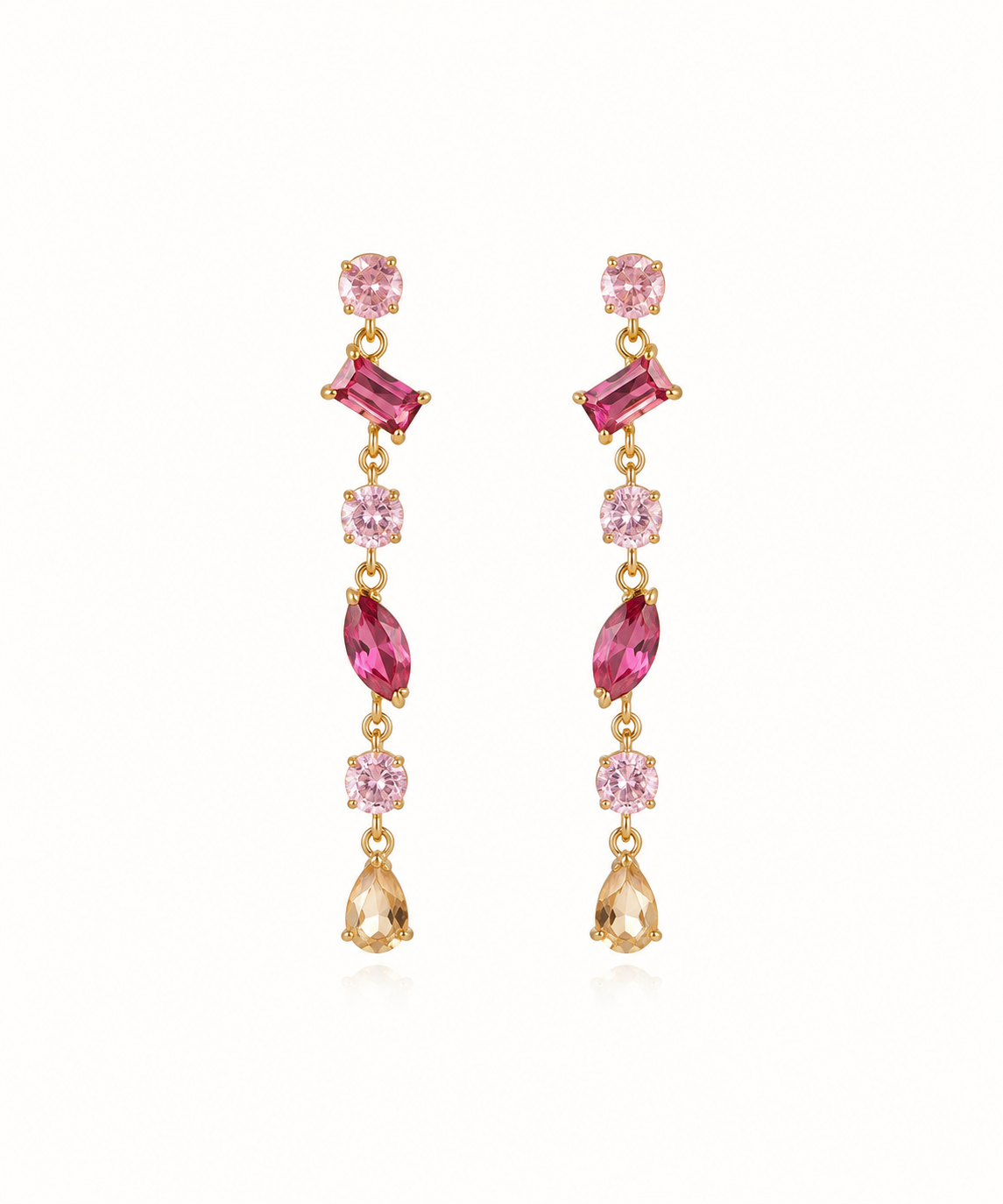 Orecchini Pink Cascade