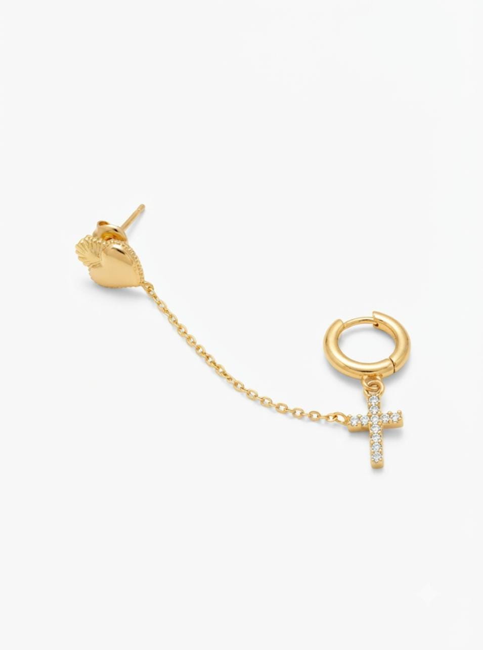 Orecchino cuore sacro