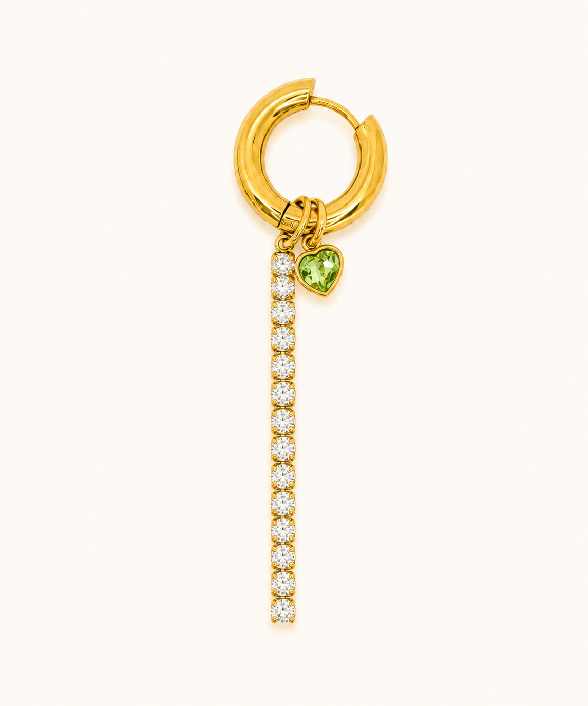 Orecchino glamour cuore