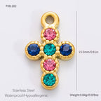 Charm Croce Rainbow