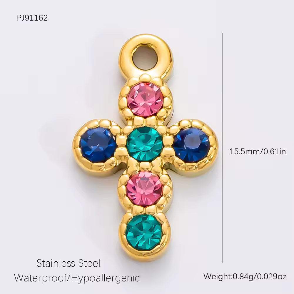 Charm Croce Rainbow